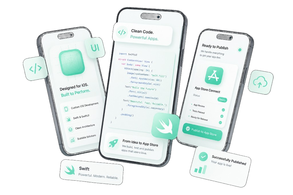 Mobile app development hero illustration